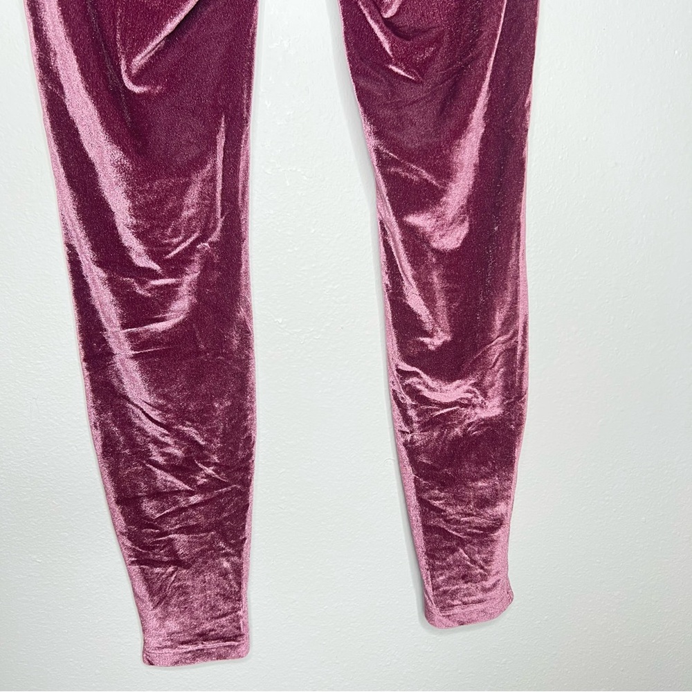 Lululemon Wunder Under High Rise Pink Velvet Leggings Womens Size 12 - Picture 6 of 13